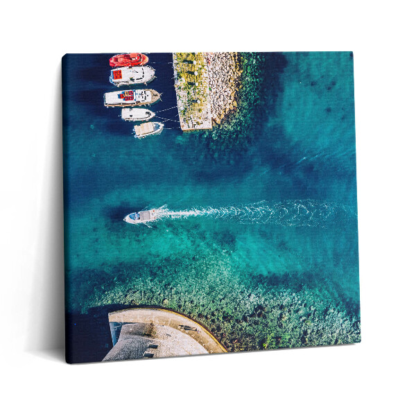 Vászonkép 60x60 Csónakok a tengeren