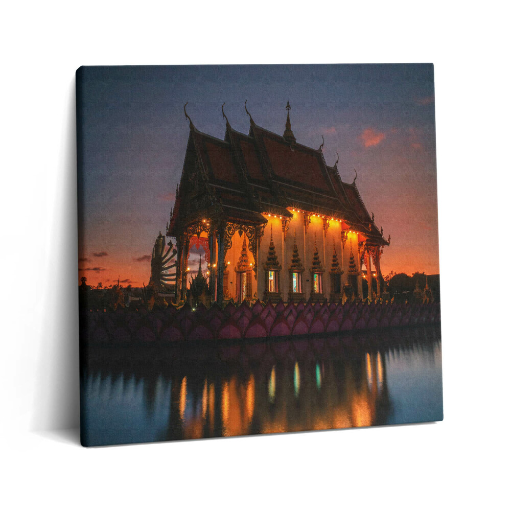 Vászonkép 60x60 Templom Bangkokban