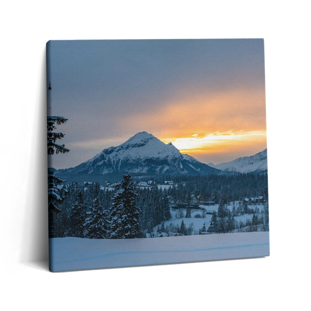 Vászonkép 60x60 Krynica Zdrój Hegyi tájkép