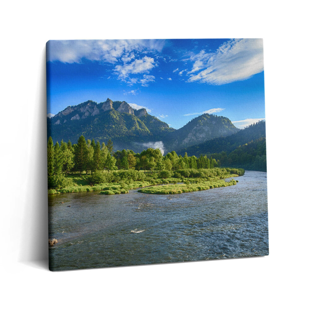 Vászonkép 60x60 A Dunajec folyó kanyargása Pieninyben