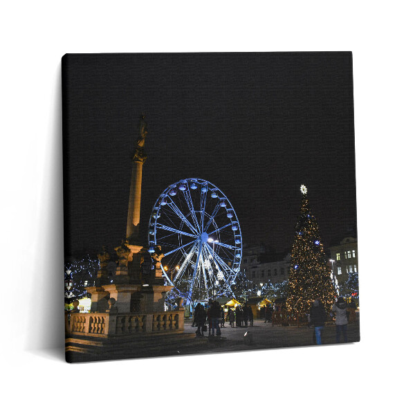 Vászonkép 60x60 Karácsonyi vásár Ostravában