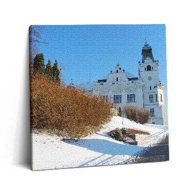 Vászonkép 60x60 Ostrava városa télen