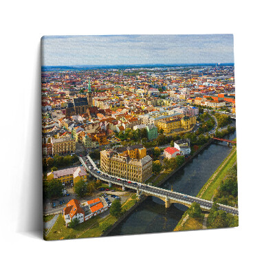 Vászonkép 60x60 Pilseni városkép