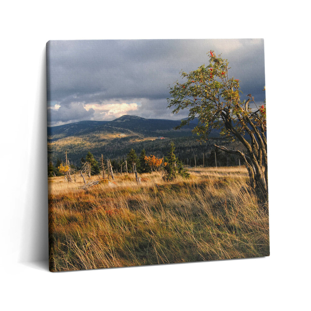 Vászonkép 60x60 Óriási hegyek ősszel