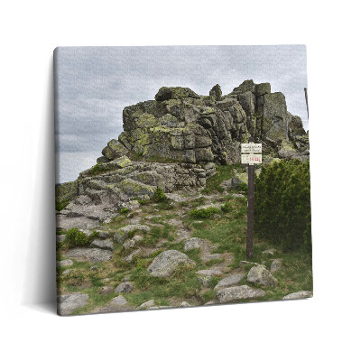 Vászonkép 60x60 Útvonal az Óriás-hegységben