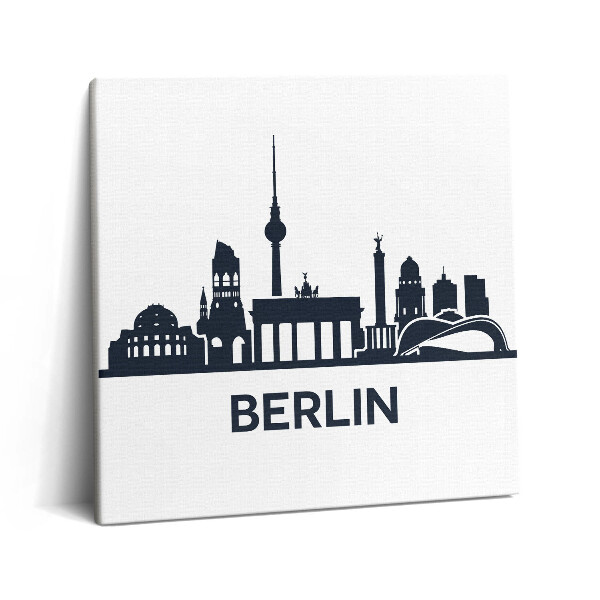 Vászonkép 60x60 Berlin városának illusztrációja