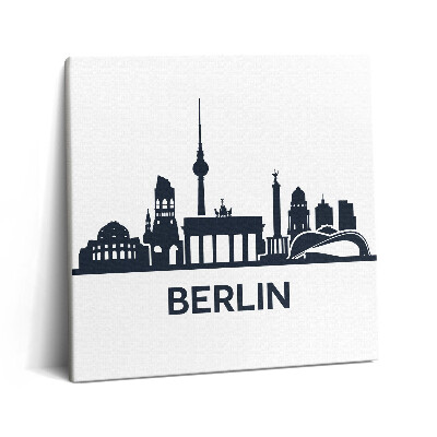 Vászonkép 60x60 Berlin városának illusztrációja