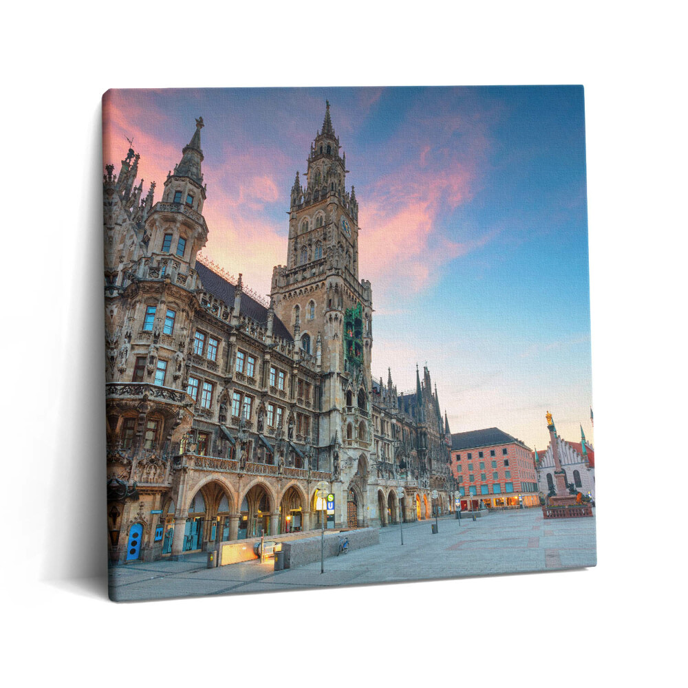 Vászonkép 60x60 Marienplatz Münchenben