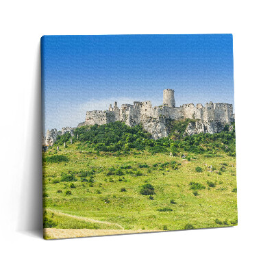Vászonkép 60x60 Szepsi vár Szlovákiában