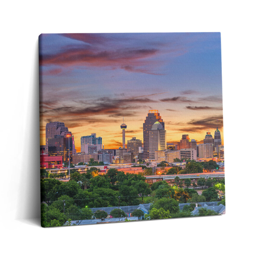 Vászonkép 60x60 San Antonio naplementében