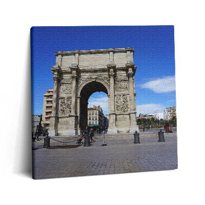 Vászonkép 60x60 Diadalív Marseille-ben Franciaországban