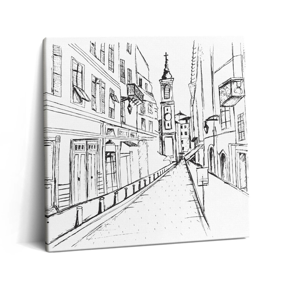 Vászonkép 60x60 Városrajz Provence