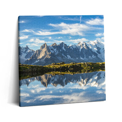 Vászonkép 60x60 Francia Alpok a Chamonix völgyében