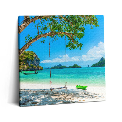 Vászonkép 60x60 Napfényes sziget Thaiföldön