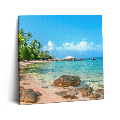 Vászonkép 60x60 Gyönyörű tengerpart Thaiföldön