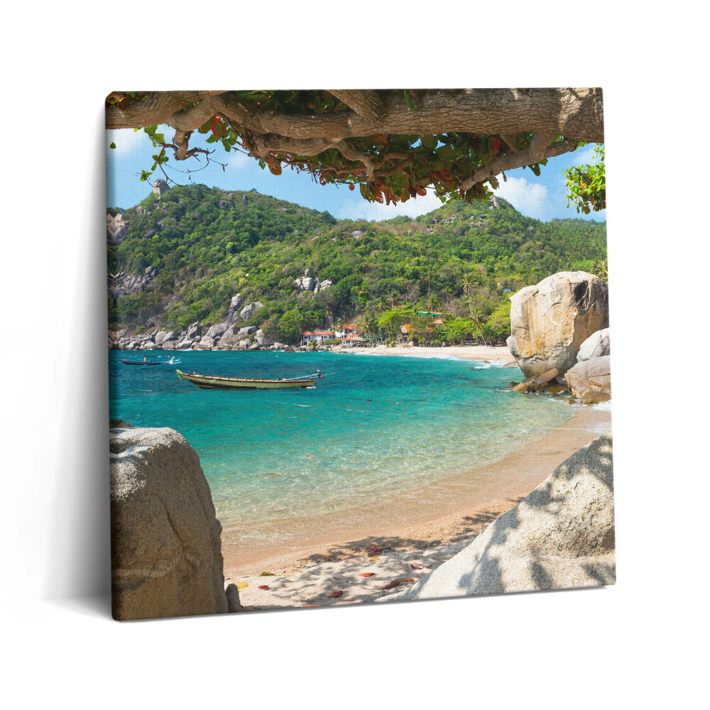 Vászonkép 60x60 Tengerre néző Koh Tao Thaiföld