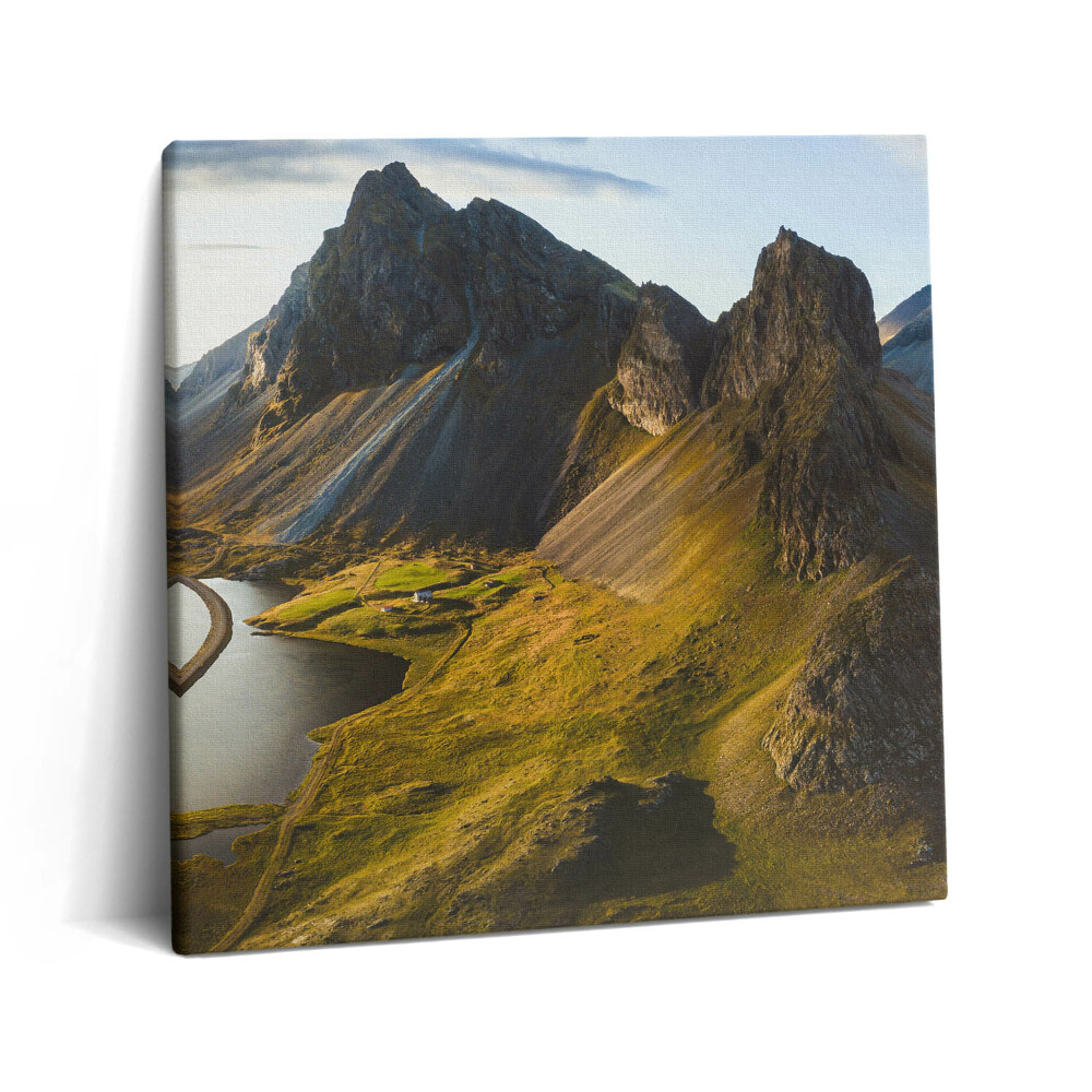 Vászonkép 60x60 Festői út Izlandról