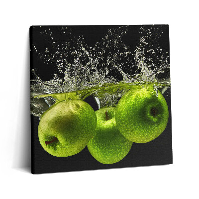 Vászonkép 60x60 Zöld alma a vízben
