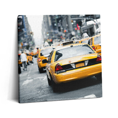Vászonkép 60x60 New York-i taxisok a városi dugóban