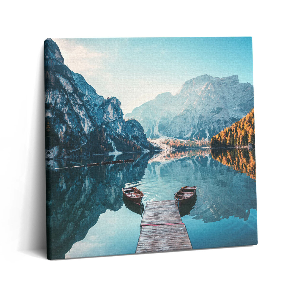 Vászonkép 60x60 Csónakok a tavon