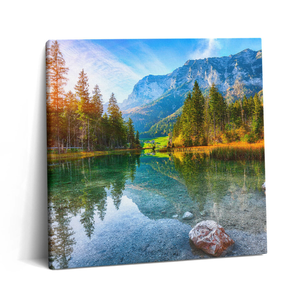 Vászonkép 60x60 Hegyi festői folyó