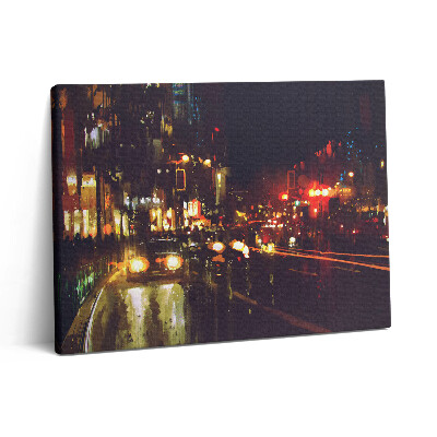 Vászonkép falra 80x60 Elmosódott festett város