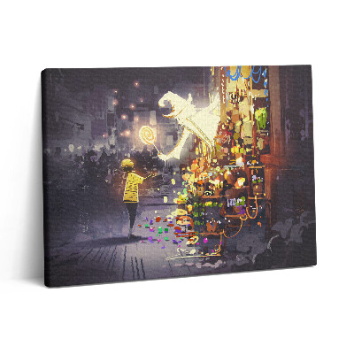 Vászonkép falra 80x60 Illusztráció egy varázslatos tündérmeséről