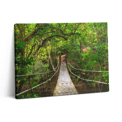 Vászonkép falra 80x60 Híd a Khao Yai dzsungelben