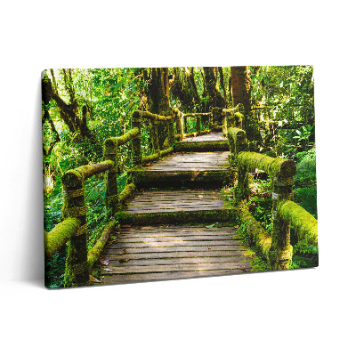 Vászonkép falra 80x60 Fából készült gyaloghíd - agroturizmus