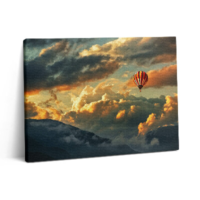 Vászonkép falra 80x60 Ballonrepülés a felhők között