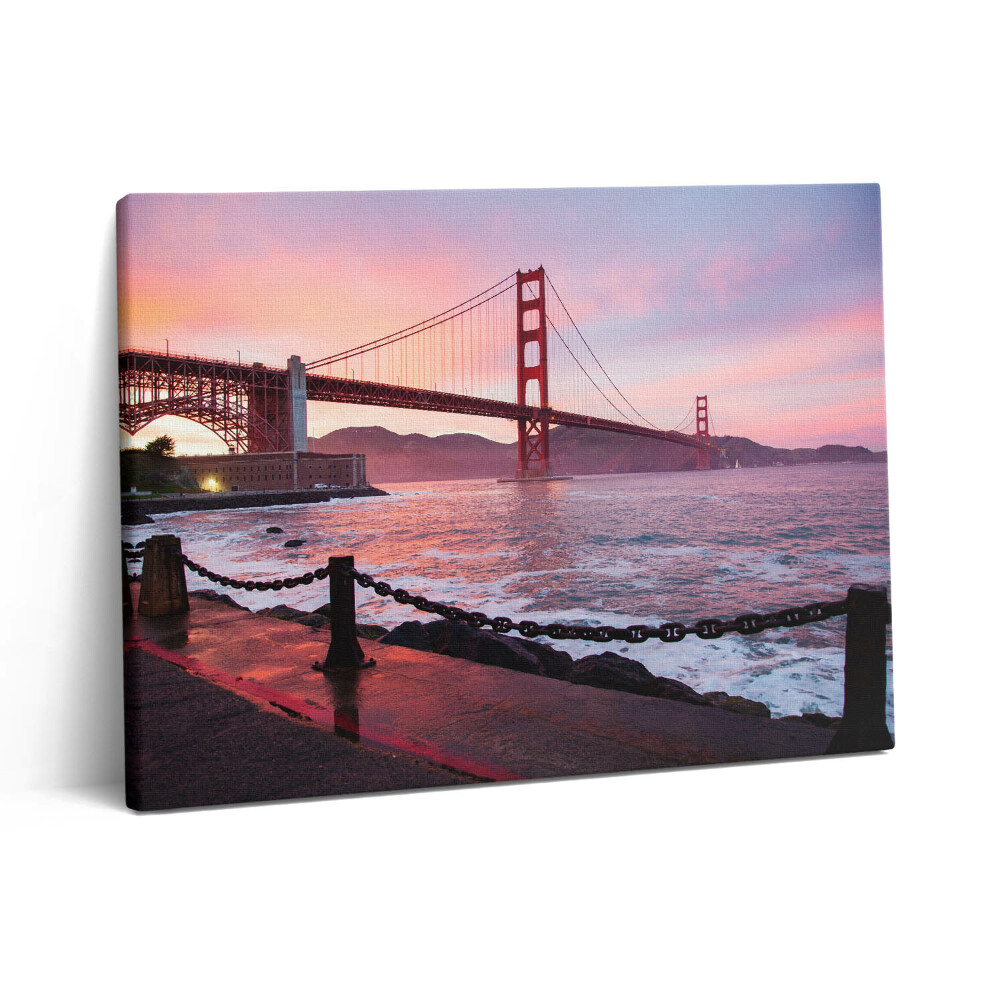 Vászonkép falra 80x60 Kilátás a Golden Gate hídra