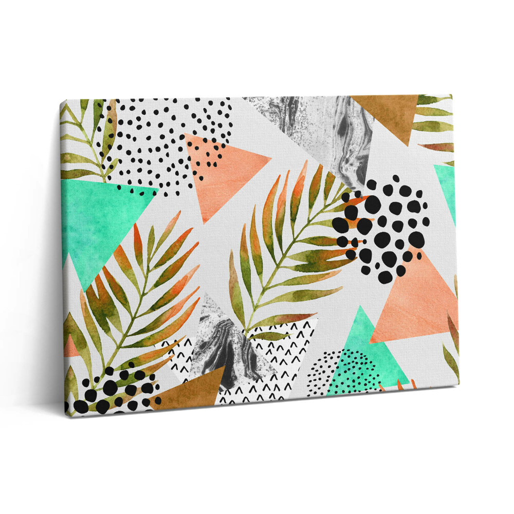 Vászonkép falra 80x60 Nyári absztrakt geometriai minta