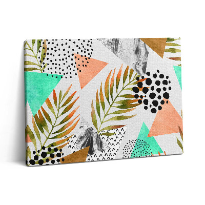 Vászonkép falra 80x60 Nyári absztrakt geometriai minta