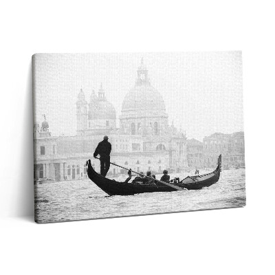 Vászonkép falra 80x60 Gondola a városra néző kilátással