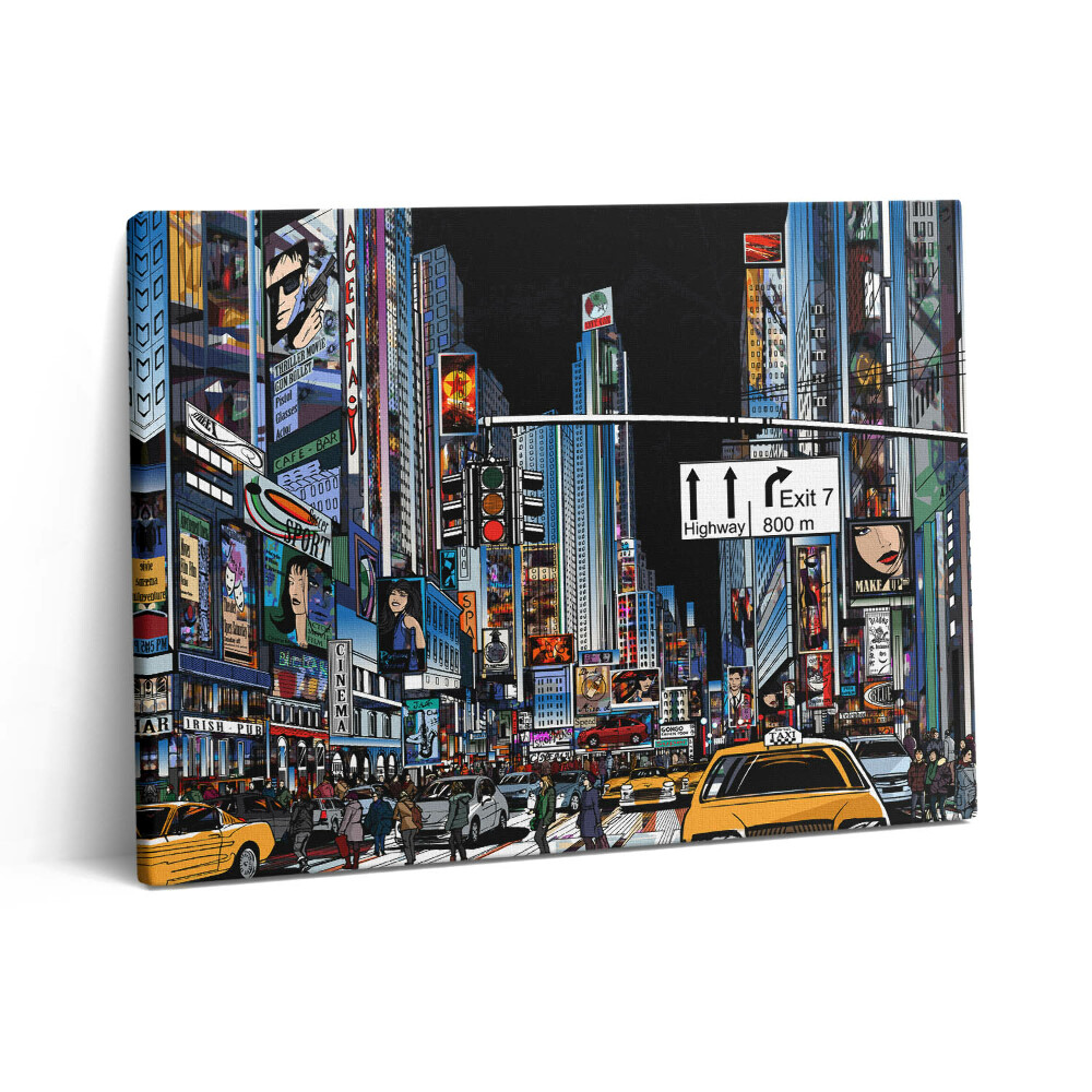 Vászonkép falra 80x60 Képregényes látomás New Yorkban