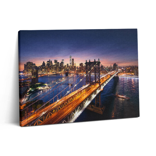 Vászonkép falra 80x60 New York - naplemente Manhattan felett