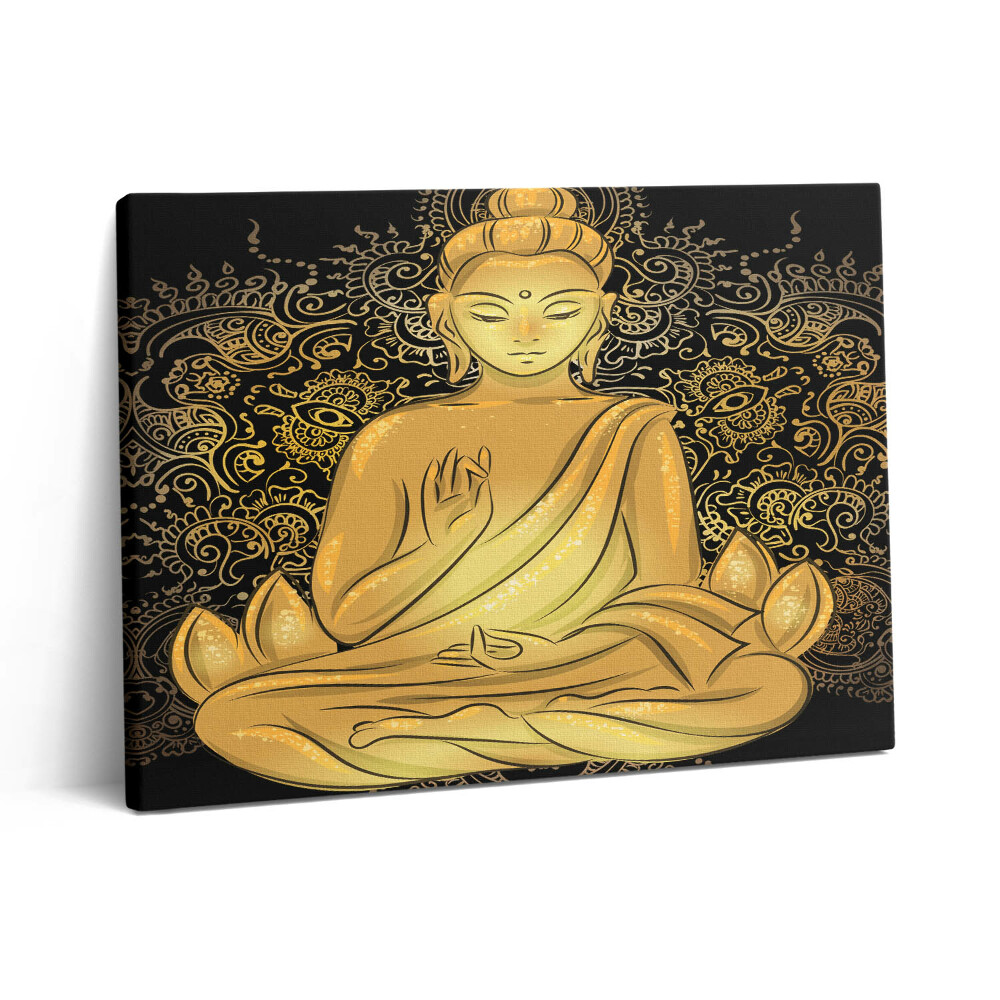 Vászonkép falra 80x60 Arany Zen Buddha