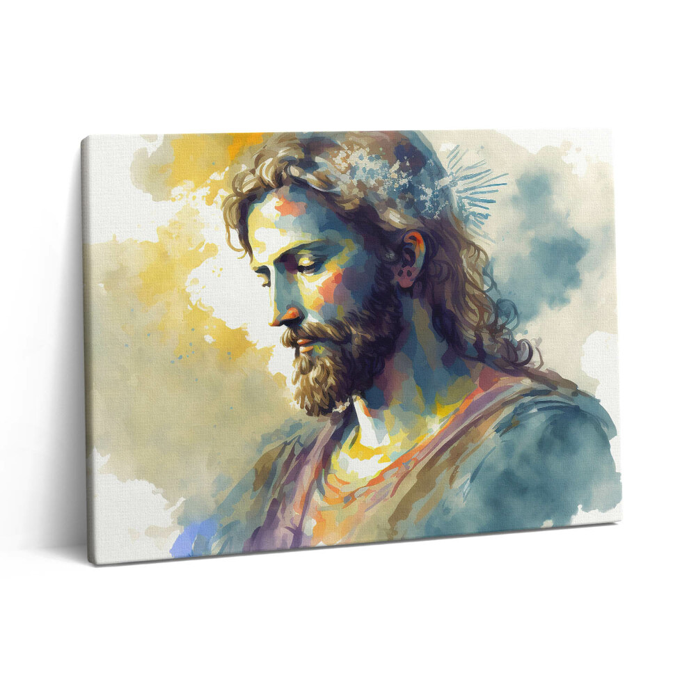 Vászonkép falra 80x60 Színes festmény Jézusról