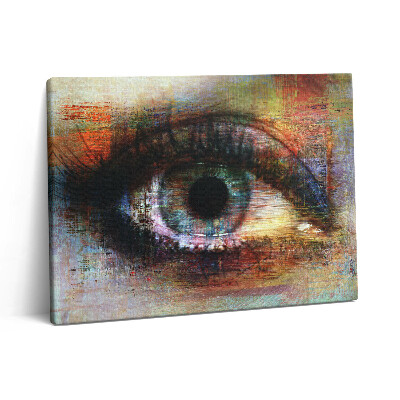 Vászonkép falra 80x60 Street art - texturált szem