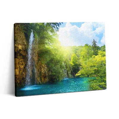 Vászonkép falra 80x60 Kék lagúna táj