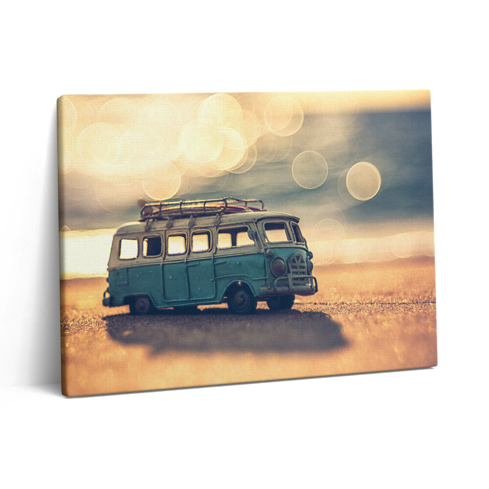 Vászonkép falra 80x60 Lakókocsi a tengerparton