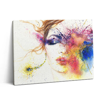 Vászonkép falra 80x60 Egy titokzatos nő portréja