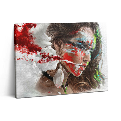 Vászonkép falra 80x60 Egy indiai nő portréja