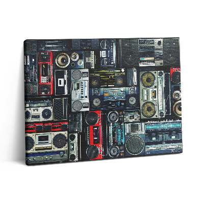 Vászonkép falra 80x60 Zene - Vintage Boombox