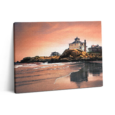 Vászonkép falra 80x60 Sherman tengerparti háza