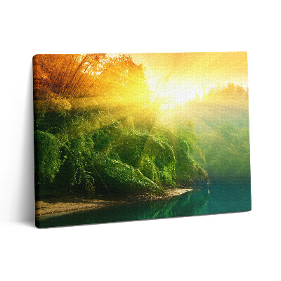 Vászonkép falra 80x60 Természeti táj a napsütésben