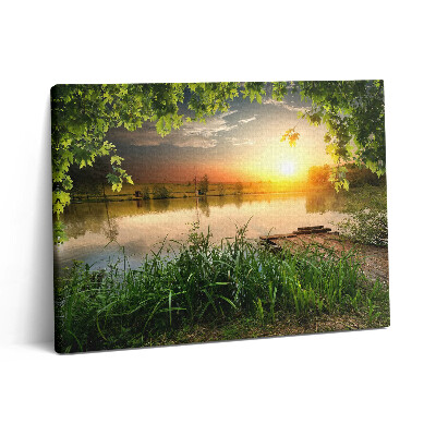 Vászonkép falra 80x60 Naplemente egy nyári napon