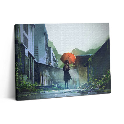 Vászonkép falra 80x60 Séta és angol időjárás