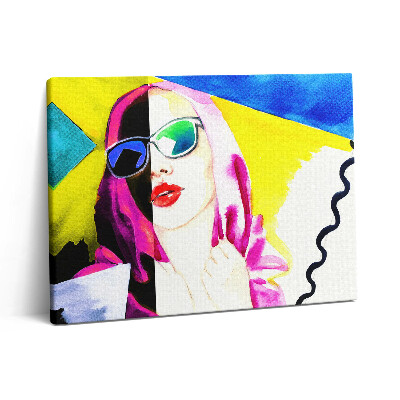 Vászonkép falra 80x60 Nő két arccal