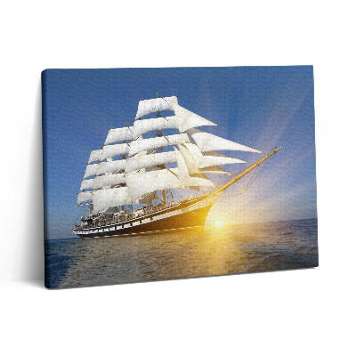 Vászonkép falra 80x60 Vitorlás jachtok - vitorlázás